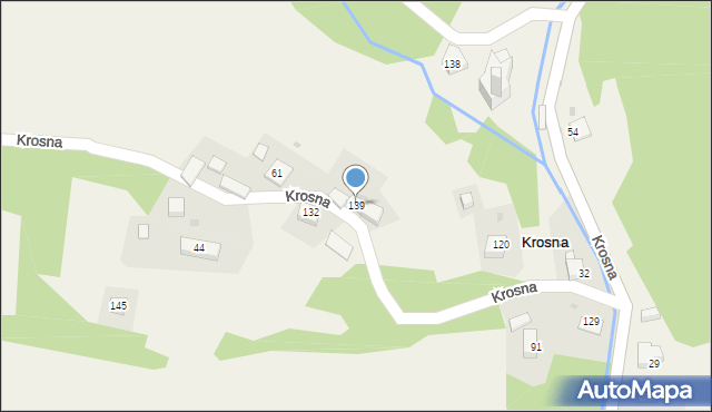 Krosna, Krosna, 139, mapa Krosna