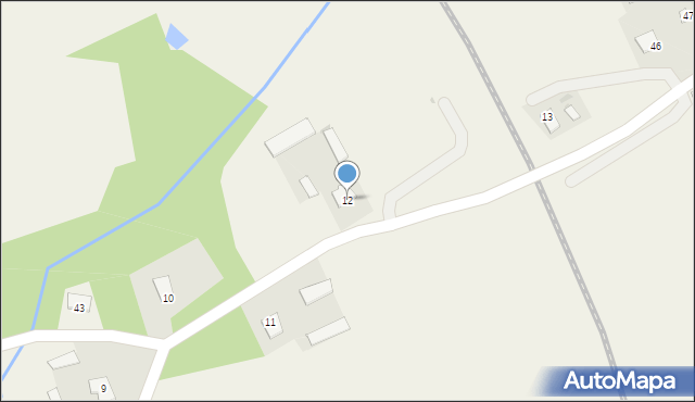 Krośnice, Krośnice, 12, mapa Krośnice