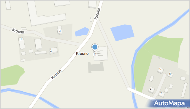 Krosno, Krosno, 11, mapa Krosna