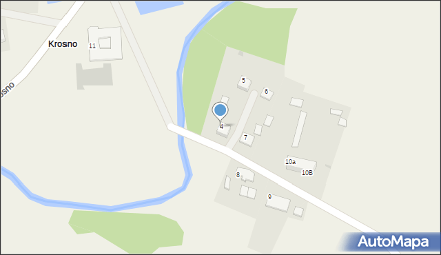 Krosno, Krosno, 4, mapa Krosna