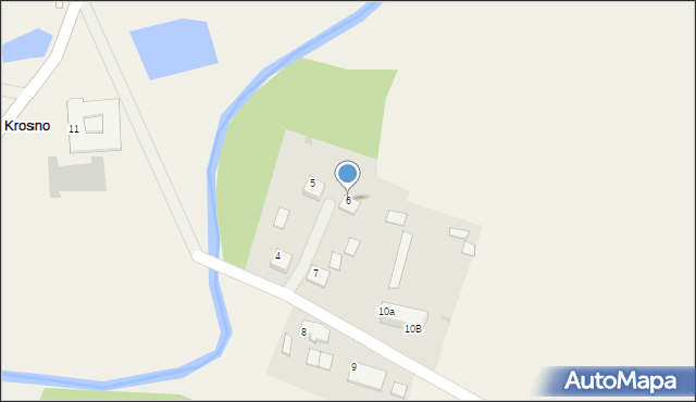 Krosno, Krosno, 6, mapa Krosna