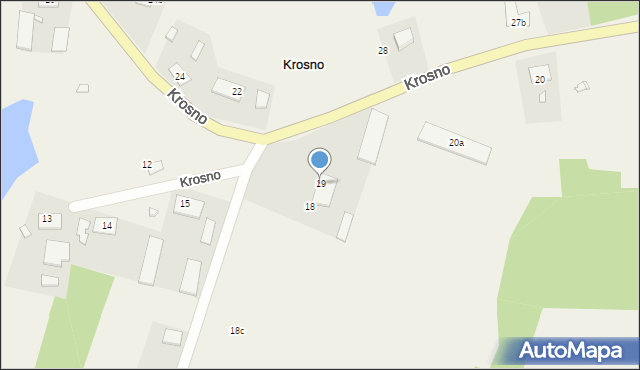 Krosno, Krosno, 19, mapa Krosna