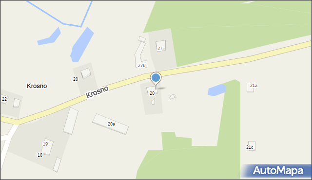 Krosno, Krosno, 21, mapa Krosna