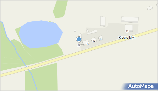 Krosno, Krosno, 29, mapa Krosna