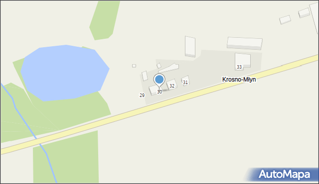 Krosno, Krosno, 30, mapa Krosna