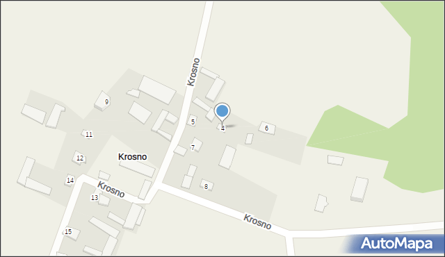 Krosno, Krosno, 4, mapa Krosna