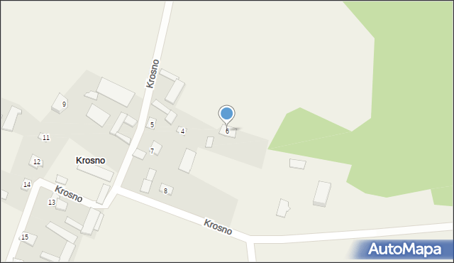 Krosno, Krosno, 6, mapa Krosna