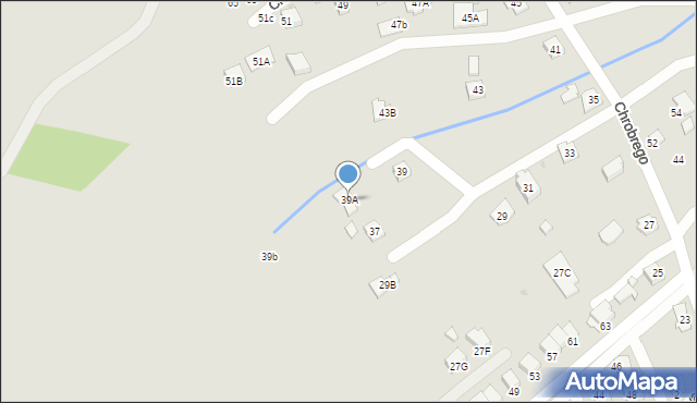 Krosno, Króla Bolesława Chrobrego, 39A, mapa Krosna
