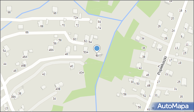 Krosno, Króla Bolesława Chrobrego, 50, mapa Krosna