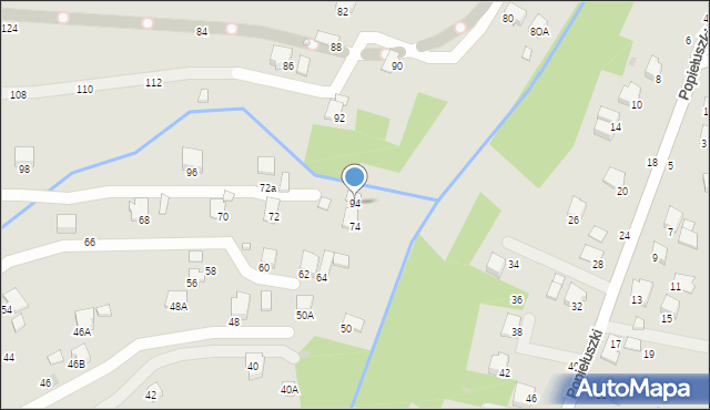 Krosno, Króla Bolesława Chrobrego, 94, mapa Krosna