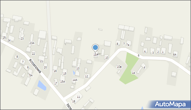 Krosnowa, Krosnowa, 11A, mapa Krosnowa