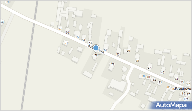 Krosnowa, Krosnowa, 78, mapa Krosnowa