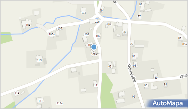 Krosnowice, Krosnowice, 109a, mapa Krosnowice