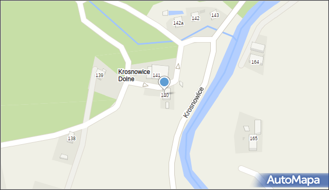 Krosnowice, Krosnowice, 140, mapa Krosnowice
