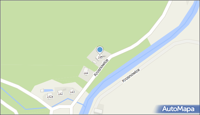 Krosnowice, Krosnowice, 145, mapa Krosnowice