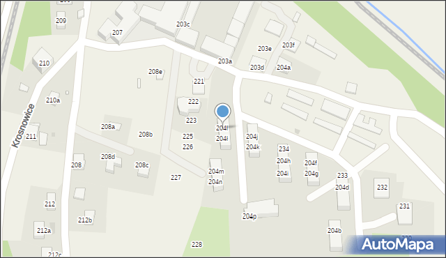 Krosnowice, Krosnowice, 204l, mapa Krosnowice