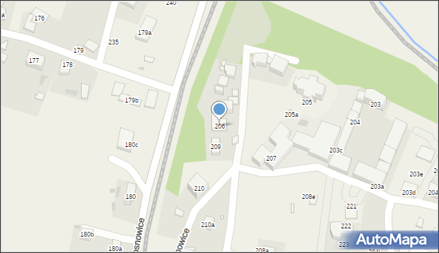 Krosnowice, Krosnowice, 206, mapa Krosnowice