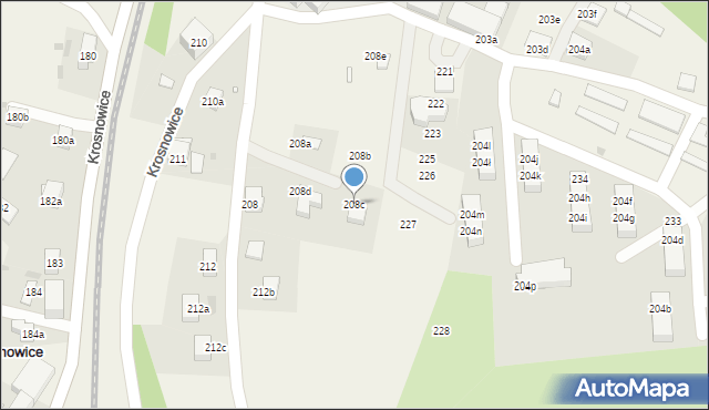 Krosnowice, Krosnowice, 208c, mapa Krosnowice