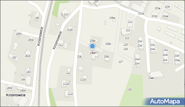 Krosnowice, Krosnowice, 208d, mapa Krosnowice