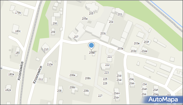 Krosnowice, Krosnowice, 208e, mapa Krosnowice