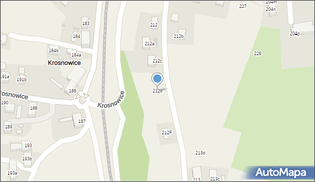 Krosnowice, Krosnowice, 212d, mapa Krosnowice