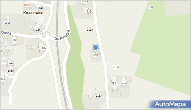 Krosnowice, Krosnowice, 212F, mapa Krosnowice