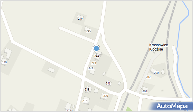 Krosnowice, Krosnowice, 244, mapa Krosnowice