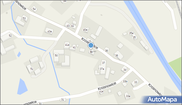 Krosnowice, Krosnowice, 39, mapa Krosnowice