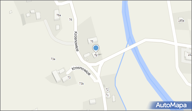 Krosnowice, Krosnowice, 74, mapa Krosnowice