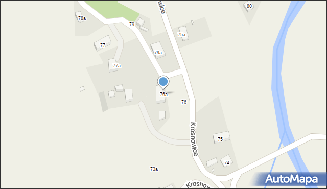 Krosnowice, Krosnowice, 76a, mapa Krosnowice