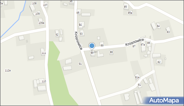 Krosnowice, Krosnowice, 90, mapa Krosnowice