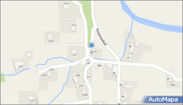 Krosnowice, Krosnowice, 99, mapa Krosnowice