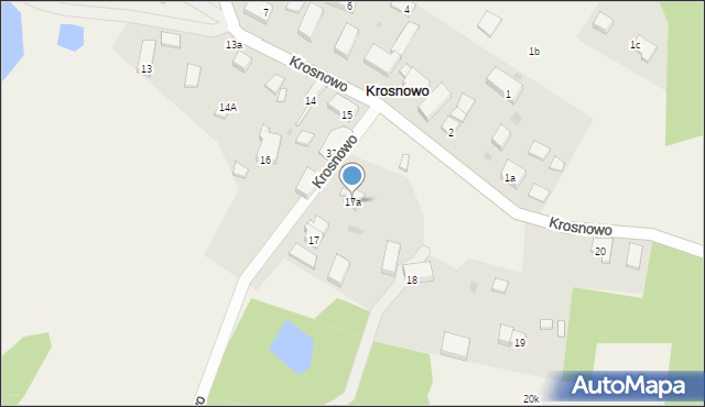 Krosnowo, Krosnowo, 17a, mapa Krosnowo