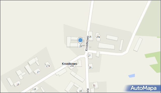 Krostkowo, Krostkowo, 19, mapa Krostkowo