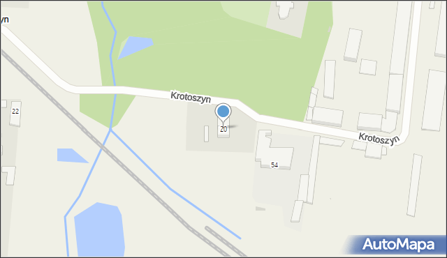 Krotoszyn, Krotoszyn, 20, mapa Krotoszyna