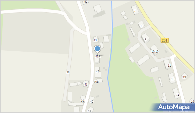 Krotoszyn, Krotoszyn, 43A, mapa Krotoszyna