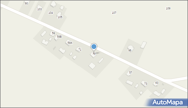 Krowia Góra, Krowia Góra, 70, mapa Krowia Góra