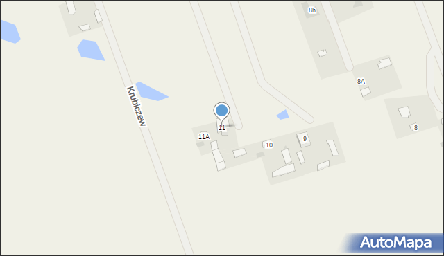 Krubiczew, Krubiczew, 11, mapa Krubiczew