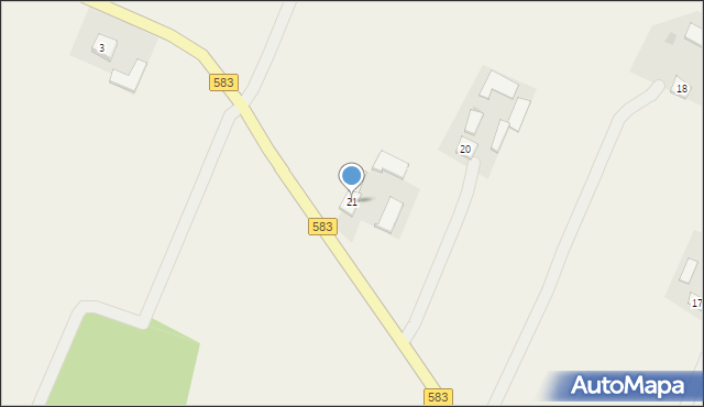 Krubin, Krubin, 21, mapa Krubin