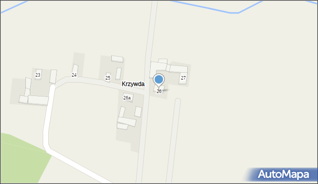 Krubin, Krubin, 26, mapa Krubin