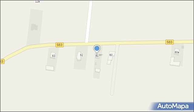 Krubin, Krubin, 61, mapa Krubin