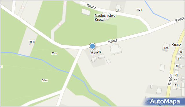 Krucz, Krucz, 26a, mapa Krucz