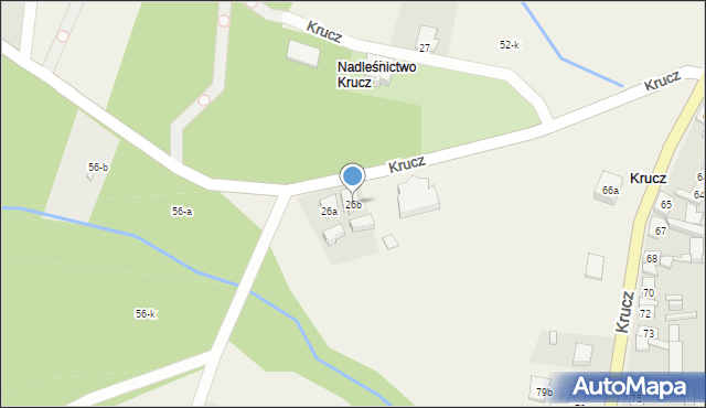 Krucz, Krucz, 26b, mapa Krucz