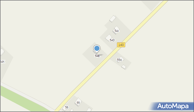 Krucz, Krucz, 54E, mapa Krucz