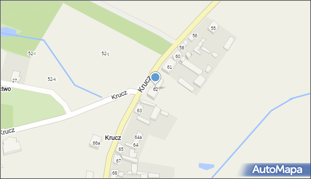 Krucz, Krucz, 62, mapa Krucz