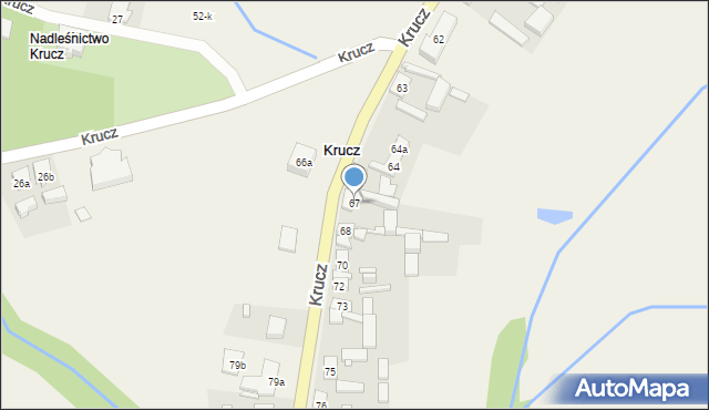 Krucz, Krucz, 67, mapa Krucz