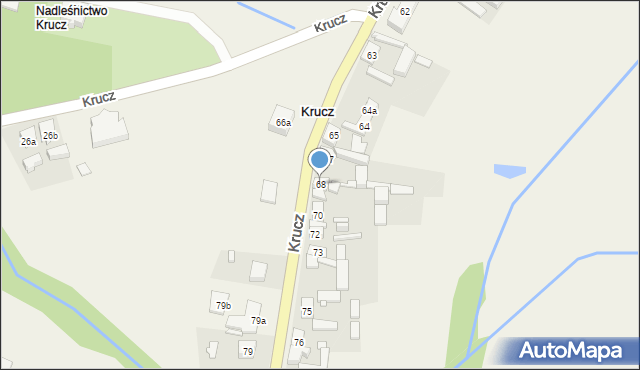 Krucz, Krucz, 68, mapa Krucz
