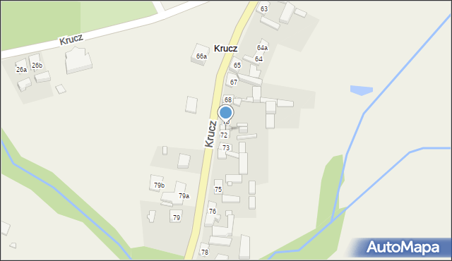 Krucz, Krucz, 71, mapa Krucz