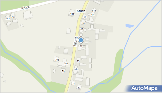 Krucz, Krucz, 73, mapa Krucz