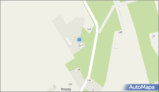 Kruczy Borek, Kruczy Borek, 13, mapa Kruczy Borek